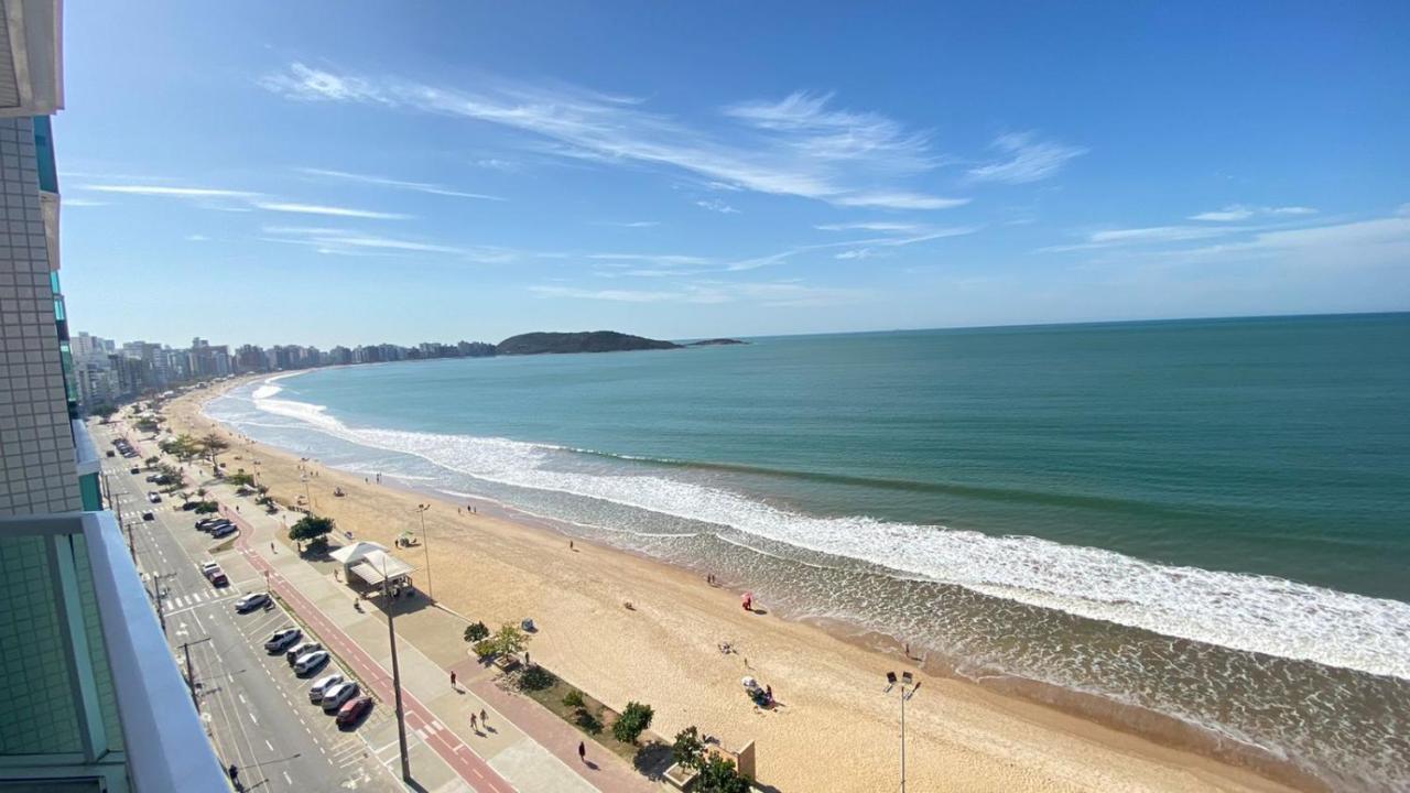Vista panorâmica para o mar da praia do morro Guarapari Apartamento Exterior foto