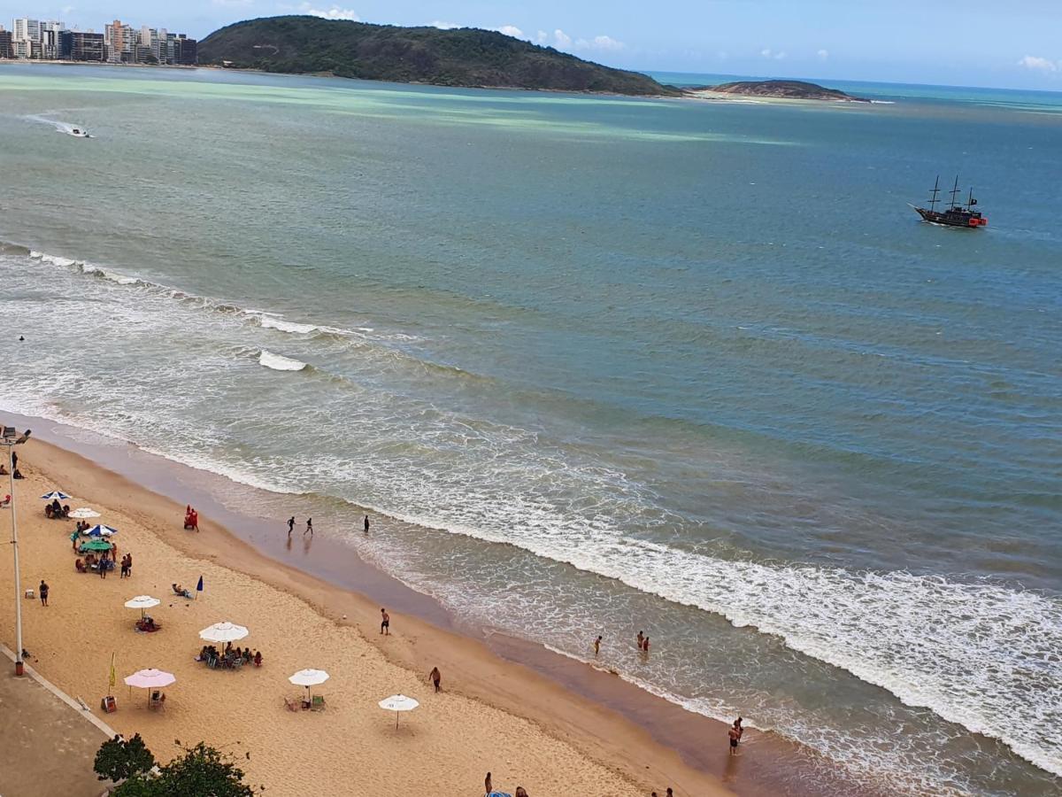 Vista panorâmica para o mar da praia do morro Guarapari Apartamento Exterior foto