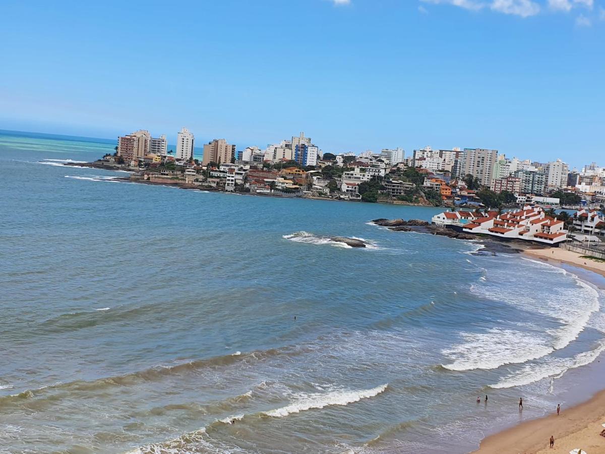 Vista panorâmica para o mar da praia do morro Guarapari Apartamento Exterior foto